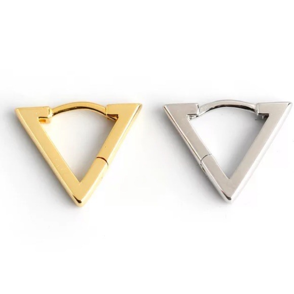 💛🤍Insta Triangle shape earrings - Picture 8 of 8